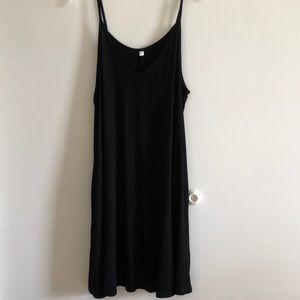 Xl spaghetti strap black dress